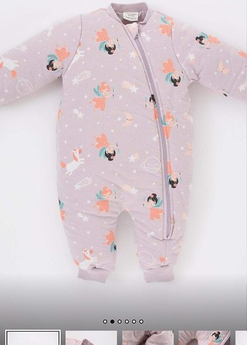 lila Pastel Bebek Uyku Tulumu