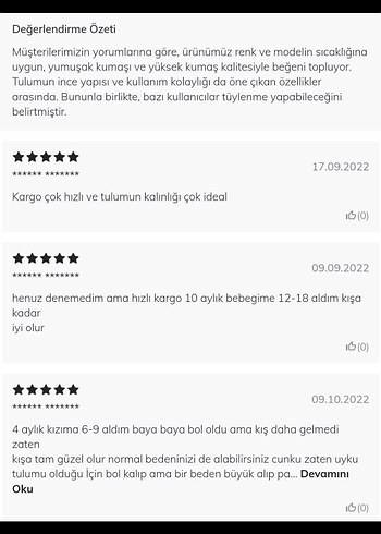 24-36 Ay Beden çeşitli Renk 2-3 yaş uyku tulumu