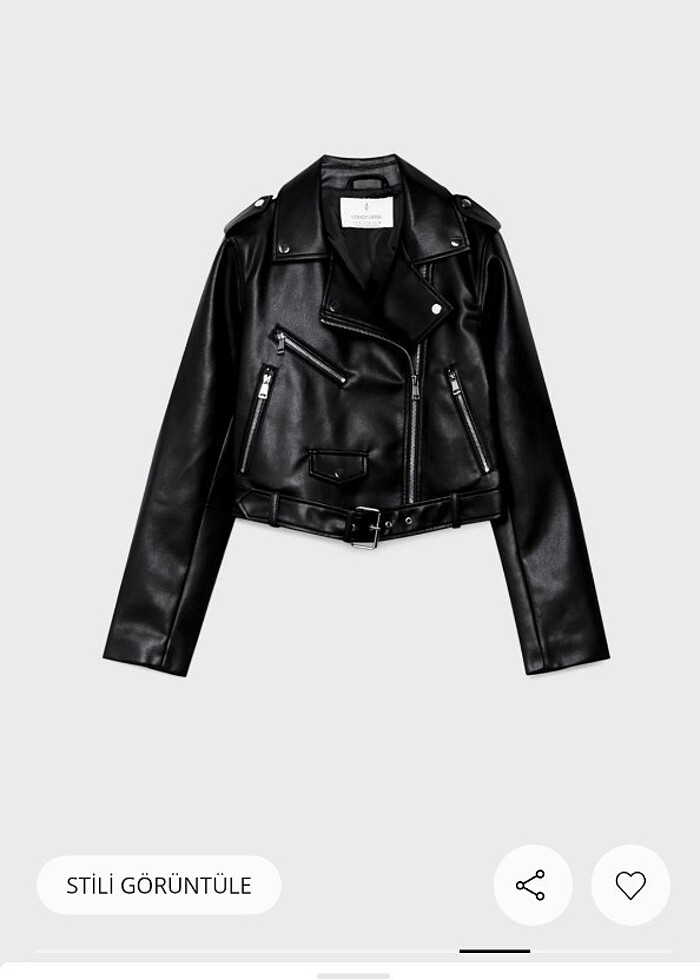 Stradivarius Deri ceket - Görsel 2