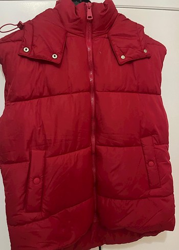 Network Kırmızı Fermuarlı Kadın Yelek - Görsel 3