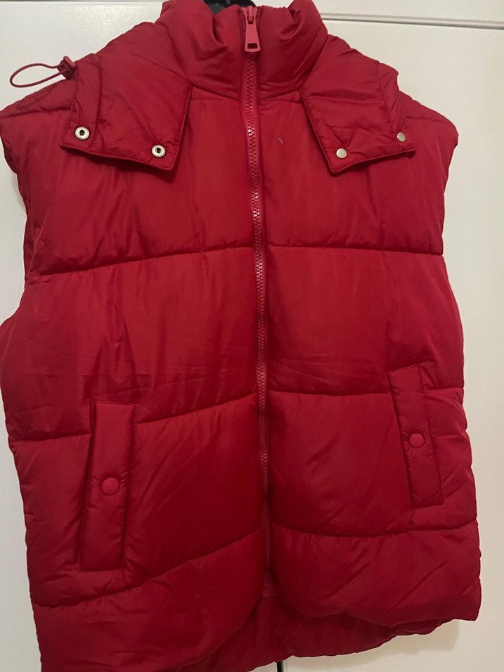 Network Kırmızı Fermuarlı Kadın Yelek - Görsel 3