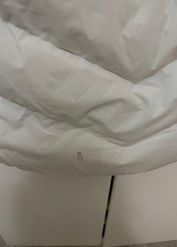 Mudo Beyaz Fermuarlı Kadın Kışlık mont - Görsel 3