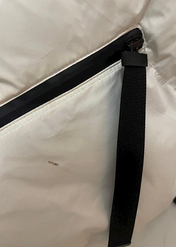 Mudo Beyaz Fermuarlı Kadın Kışlık mont - Görsel 5