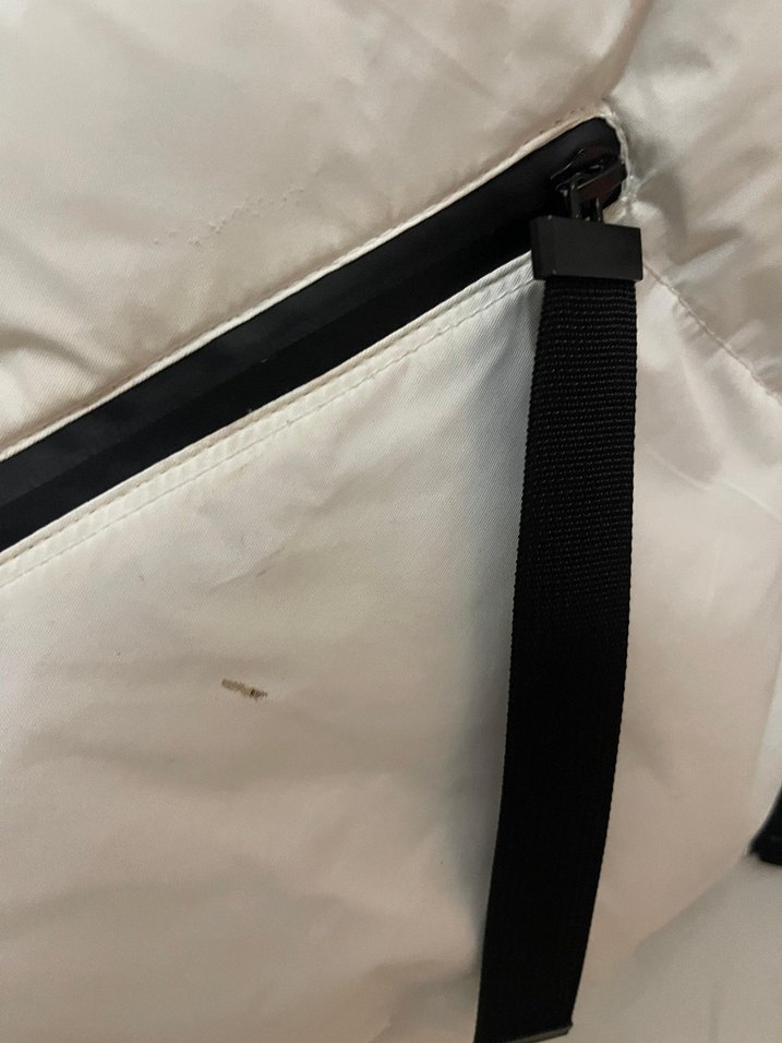 Mudo Beyaz Fermuarlı Kadın Kışlık mont - Görsel 5