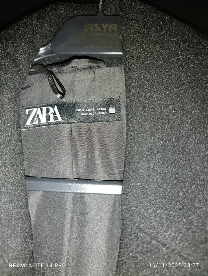 ZARA OVERSİZE KAŞE KABAN - Görsel 3