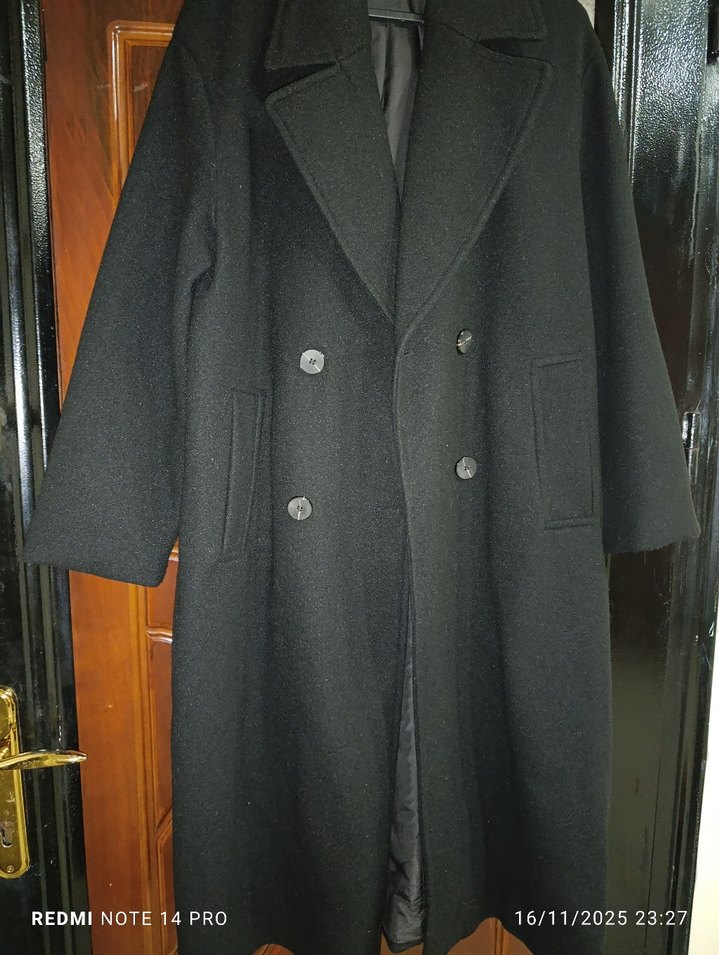 ZARA OVERSİZE KAŞE KABAN - Görsel 4