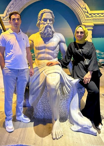 Drapeli Siyah Uzun Kadın Takım - Görsel 3