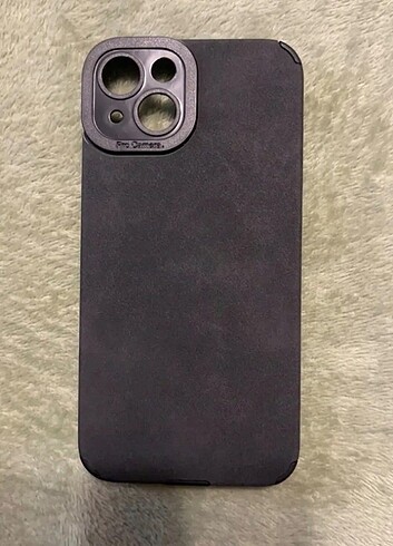 Apple iPhone 13 Uyumlu Moda Mat Suni Deri Kılıf 
