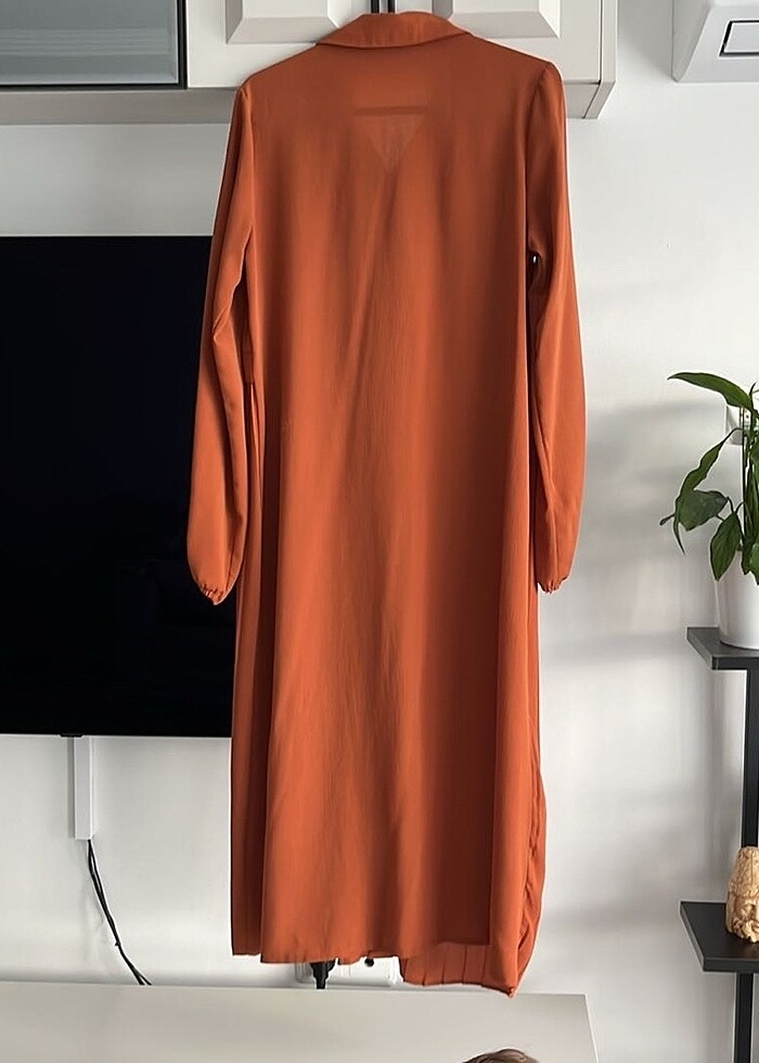 Kiremit renk gömlek tunik - Görsel 3