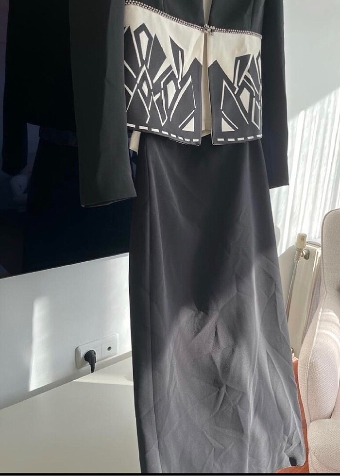 Etek ceket şık takım - Görsel 3