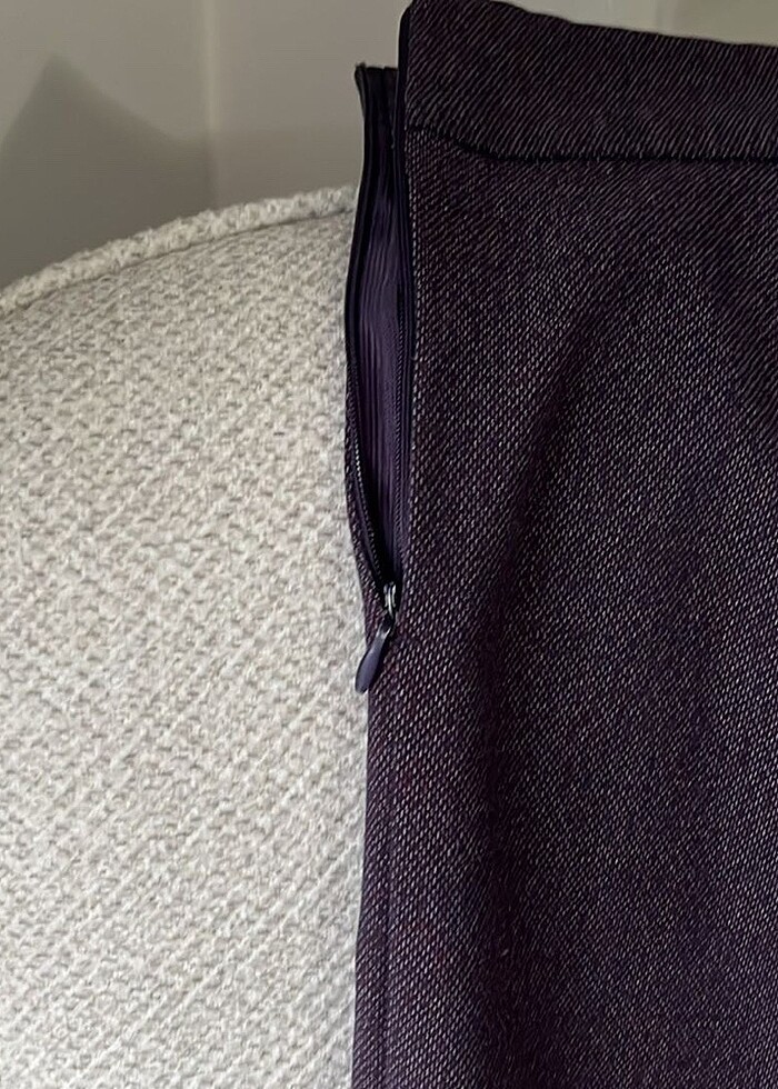 Keten kumaş yüksek bel bol paça pantolon - Görsel 5