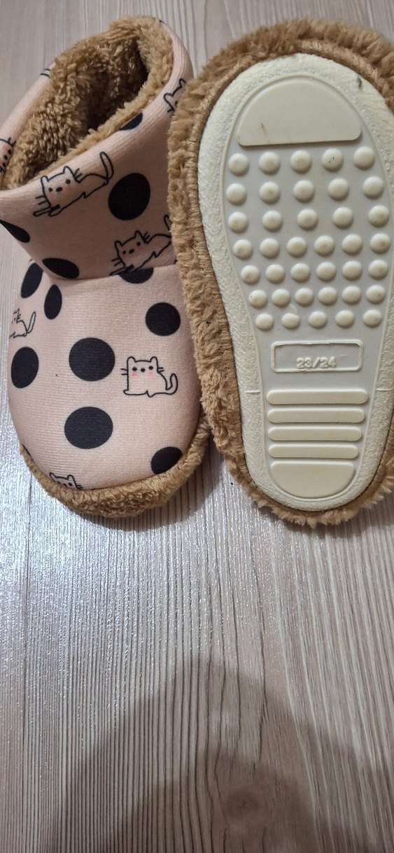 Kürklü Kız, Erkek Çocuk Ev ayakkabısı 23-24 numara - Görsel 2