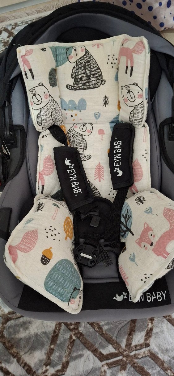 Pastel Renkli bebek puset  Minderi - Görsel 2