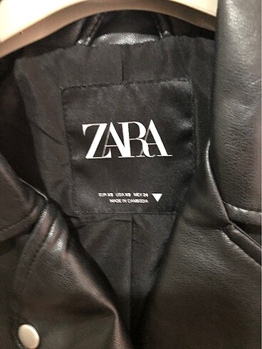 Zara Siyah deri ceket zara