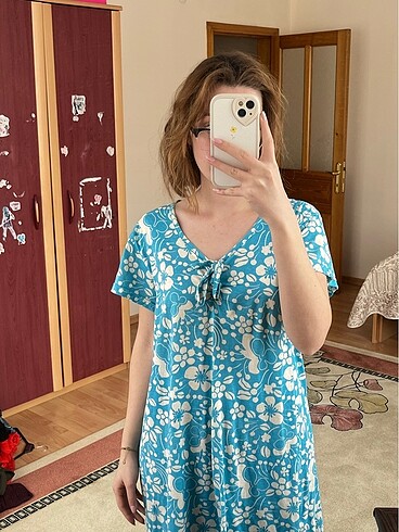 Mavi Vintage elbise