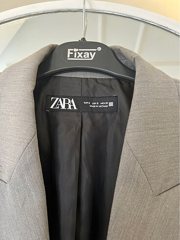 s Beden gri Renk Astarlı blazer ceket