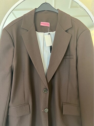 Zara Owersize acıkahve blazer ceket