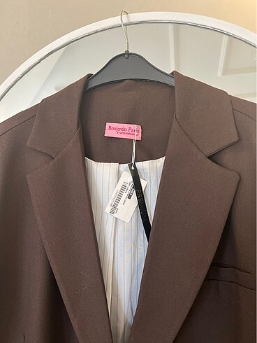 universal Beden Owersize acıkahve blazer ceket