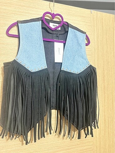 Mavi Jeans Etiketli yelek mavi marka