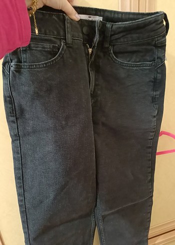 Kadın Gri Denim Dar Paça Jean - Görsel 6