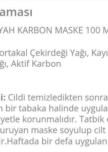 Homni Siyah Karbon Maske 100 ml - Görsel 2