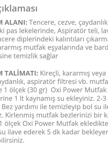 Homm Life Clean Oxi Power Mutfak Tozu 500g - Görsel 2