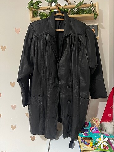 Oversize deri ceket