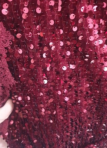 44 Beden bordo Renk Abiye