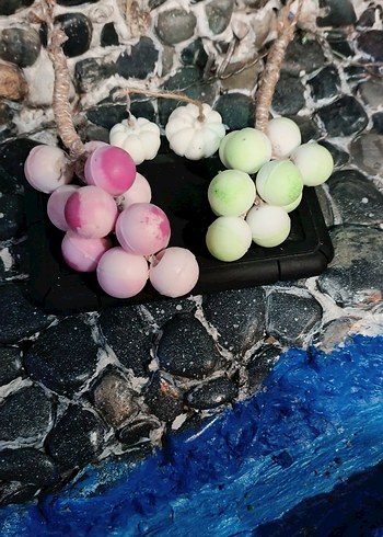 Pastel Renkli Üzüm ve Kabak Şeklinde sabunlar