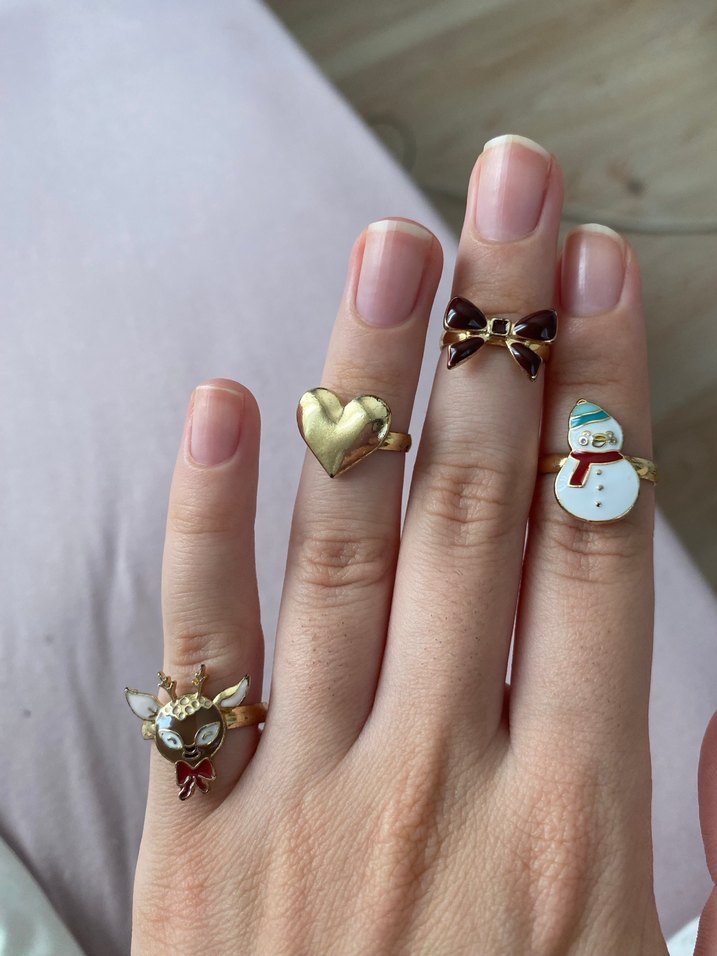 Parıltılı Altın Kadın Yüzük - Görsel 2