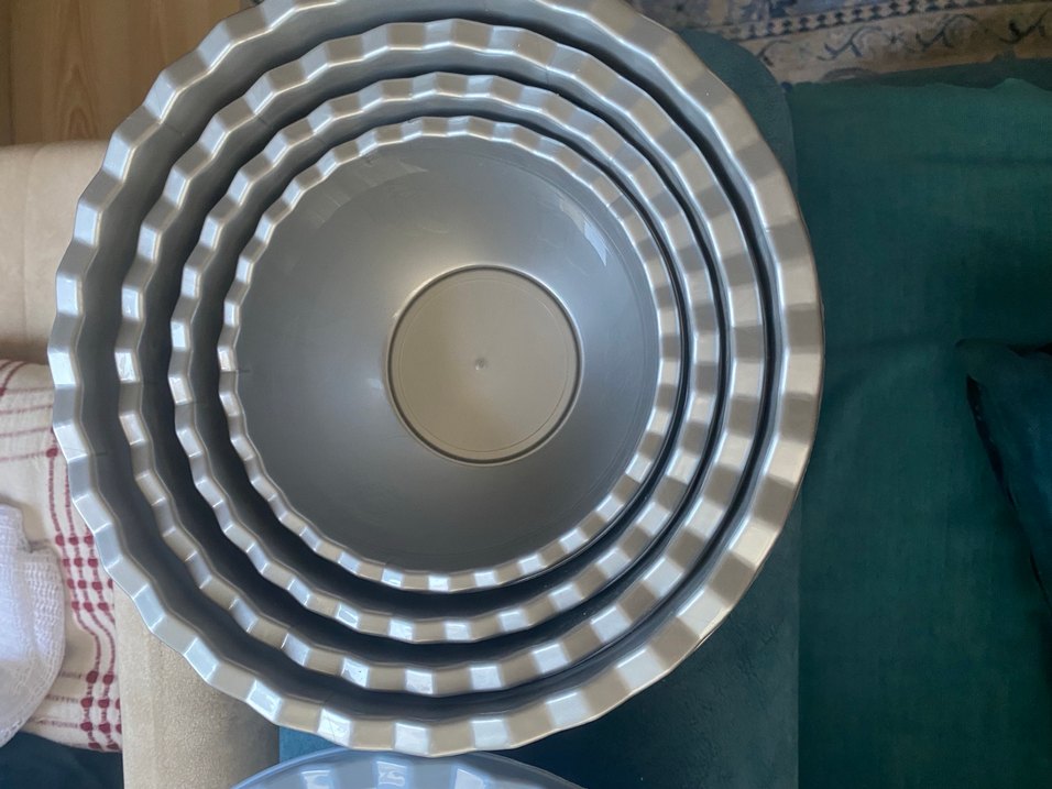 Mavi ve Gri Plastik Karıştırma Leğenleri Seti - Görsel 3