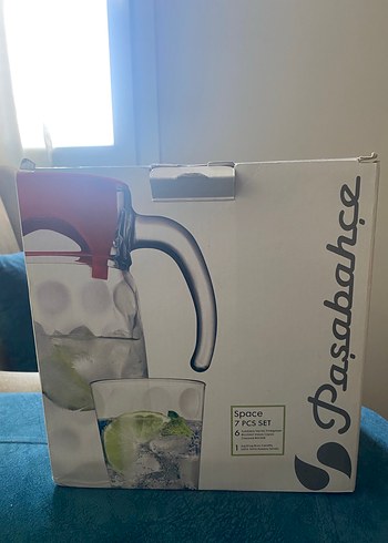 Kırmızı Kapaklı Cam Sürahi PAŞABAHÇE - Görsel 3