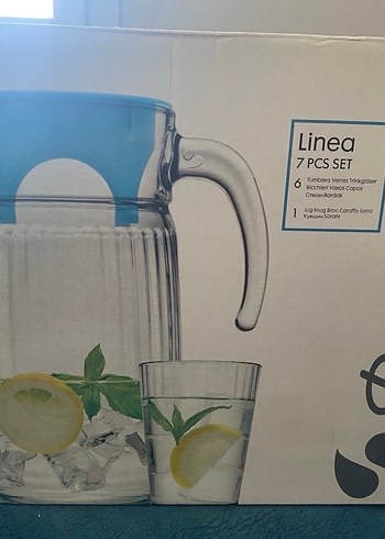 Mavi Kapaklı Cam Sürahi PAŞABAHÇE - Görsel 3