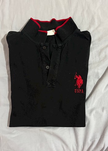 U.S. Polo Assn. Siyah Uzun Kollu Polo Tişört
