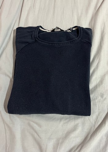 Lacivert Erkek Triko Sweatshirt