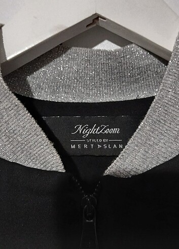 xs Beden Harika Siyah Bomber Ceket MERT ASLAN