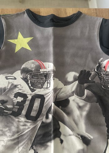 Gri Baskılı Erkek Çocuk Tişörtü - Görsel 2