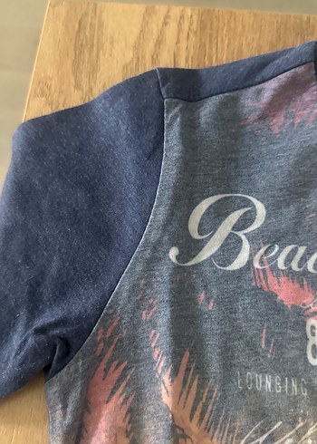 Erkek Baskılı Kısa Kollu Bohem Tişört - Görsel 4