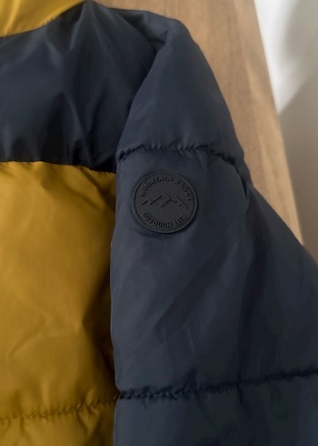 Sarı Lacivert Fermuarlı Erkek Çocuk Mont - Görsel 3