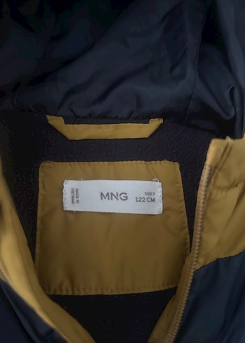 Sarı Lacivert Fermuarlı Erkek Çocuk Mont - Görsel 5