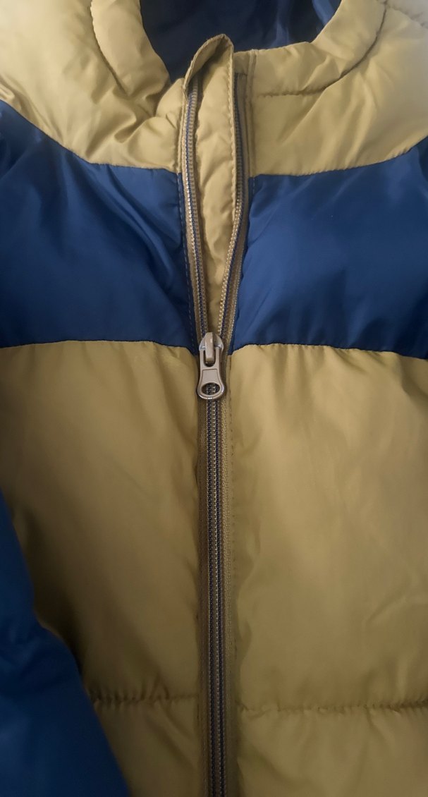 Sarı Lacivert Fermuarlı Erkek Çocuk Mont - Görsel 4