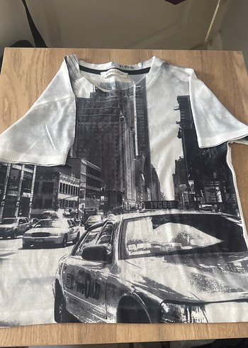 Erkek Gri Baskılı Sokak Stili Tişört - Görsel 2