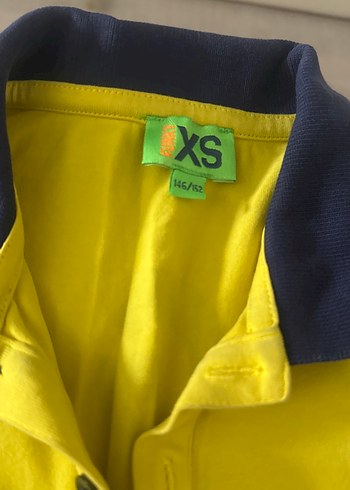 Sarı Düğmeli Kısa Kollu Polo Tişört 146/152 beden - Görsel 3