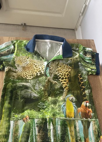 Renkli Baskılı Erkek Çocuk Kısa Kollu Gömlek - Görsel 2