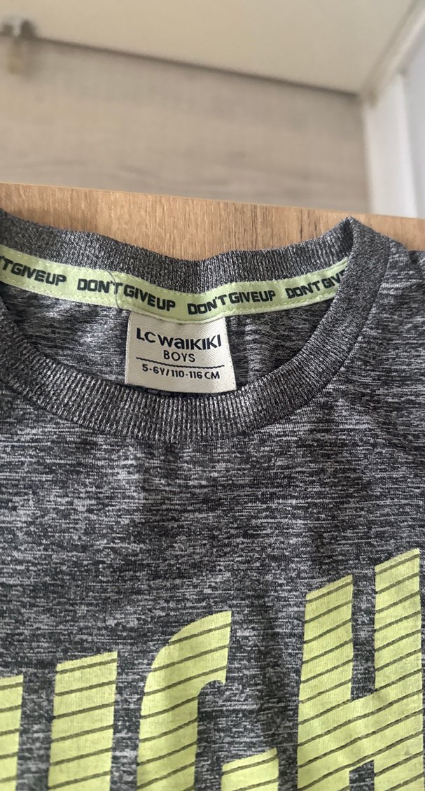 Erkek Gri Baskılı Yüksek Yakalı Sweatshirt - Görsel 2