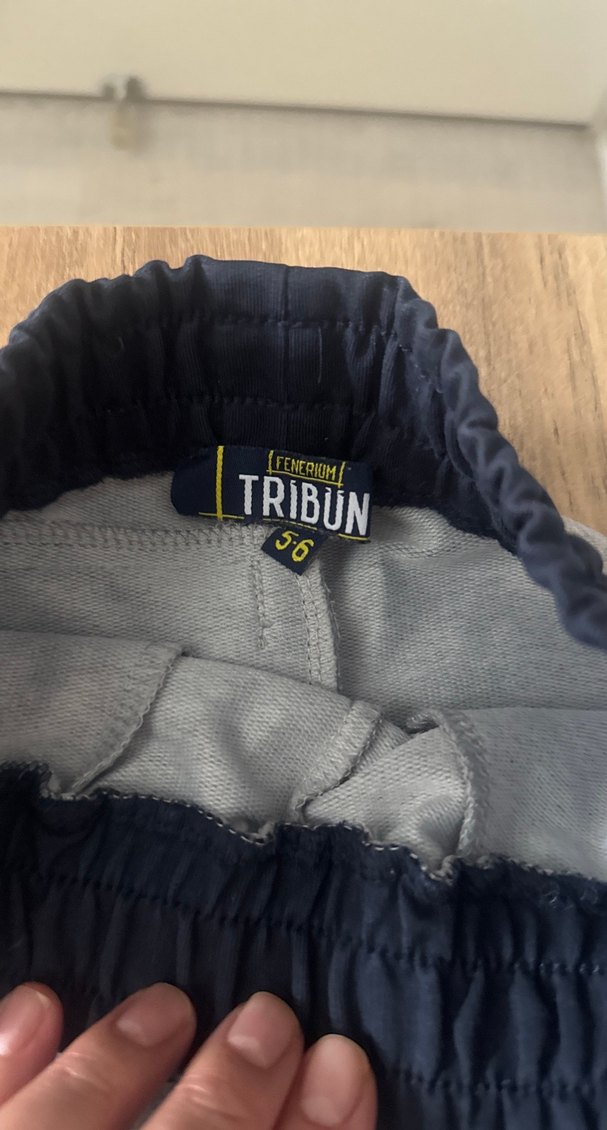 Erkek Gri Nakışlı Rahat Eşofman Altı - Görsel 3