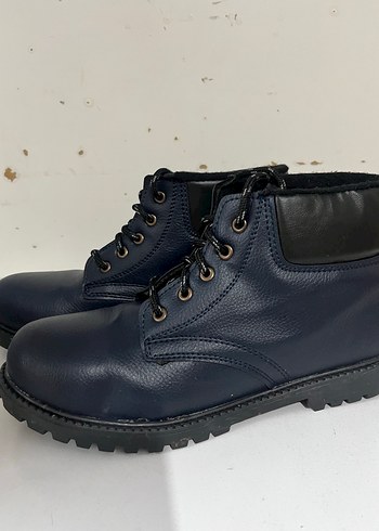 Lacivert Erkek Sokak Stili Kauçuk Bot - Görsel 4