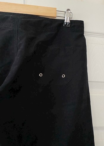 Baskılı Mor ve siyah Midi Şort - Görsel 7