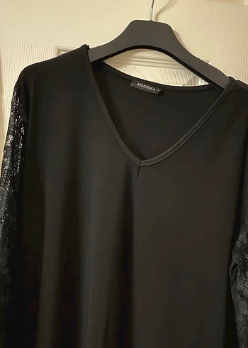 Lacivert Pilili Midi Etek ve Bluz - Görsel 4