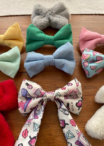 Renkli Fiyonk Saç Aksesuarları - Görsel 3